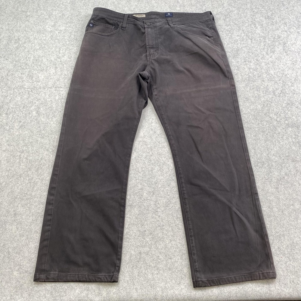 AG Adriano Goldschmied Protege Charcoal Jeans Mens 36x36 (36x27) *PICS* *STAINS*